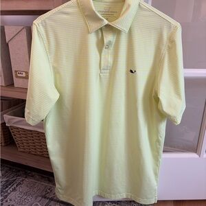 Medium Vineyard Vines Men's Yellow Polo Shirt